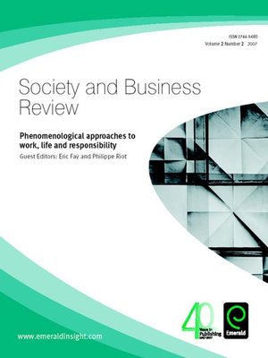 cover image of Society and Business Review, Volume 2, Issue 2